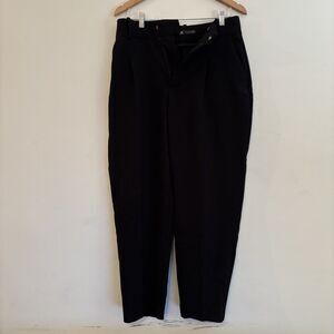 Zara Pants Womens L Black High Waist Career Dress Pants